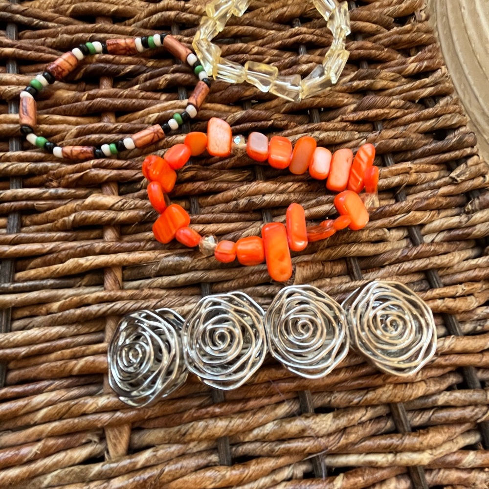 Lot of four beautiful vintage bracelets, $40